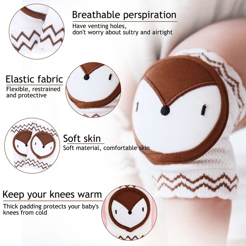 Baby Kniebeschermers Baby Peuter Knee Pads Protector Baby Beenwarmers Mesh Ademend Knie Pads Kruipen Protector Knieschijf Elleboog