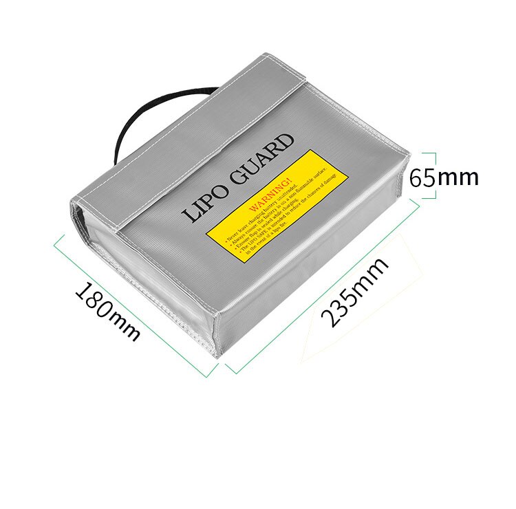 Lipo Batterij Draagbare Brandwerende Veiligheid Zak Lipo Guard Explosion Proof Brandwerende Opladen Sack Batterij Safe Bag Voor Battey: 235x180x65MM