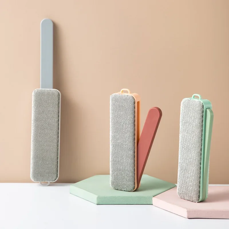Lint Remover Clothes Lint Roller Reusable Hair Cleaning Brush Static Dust Folding Double-sided Bristles Coat Pet Remover Brushes