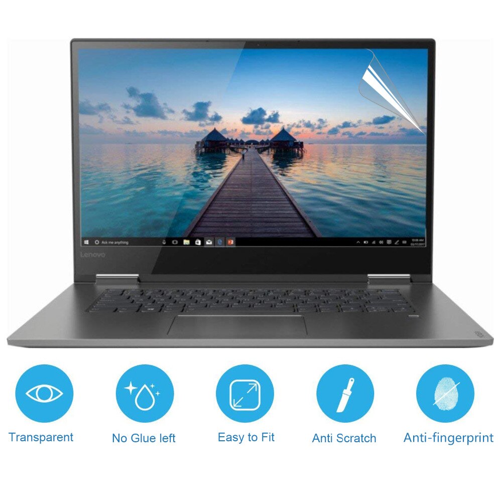 Portátil Notebook claro pantalla LCD filtro película protectora para Lenovo Yoga 730-15 15,6 pulgadas, 2 uds # Cartinoe