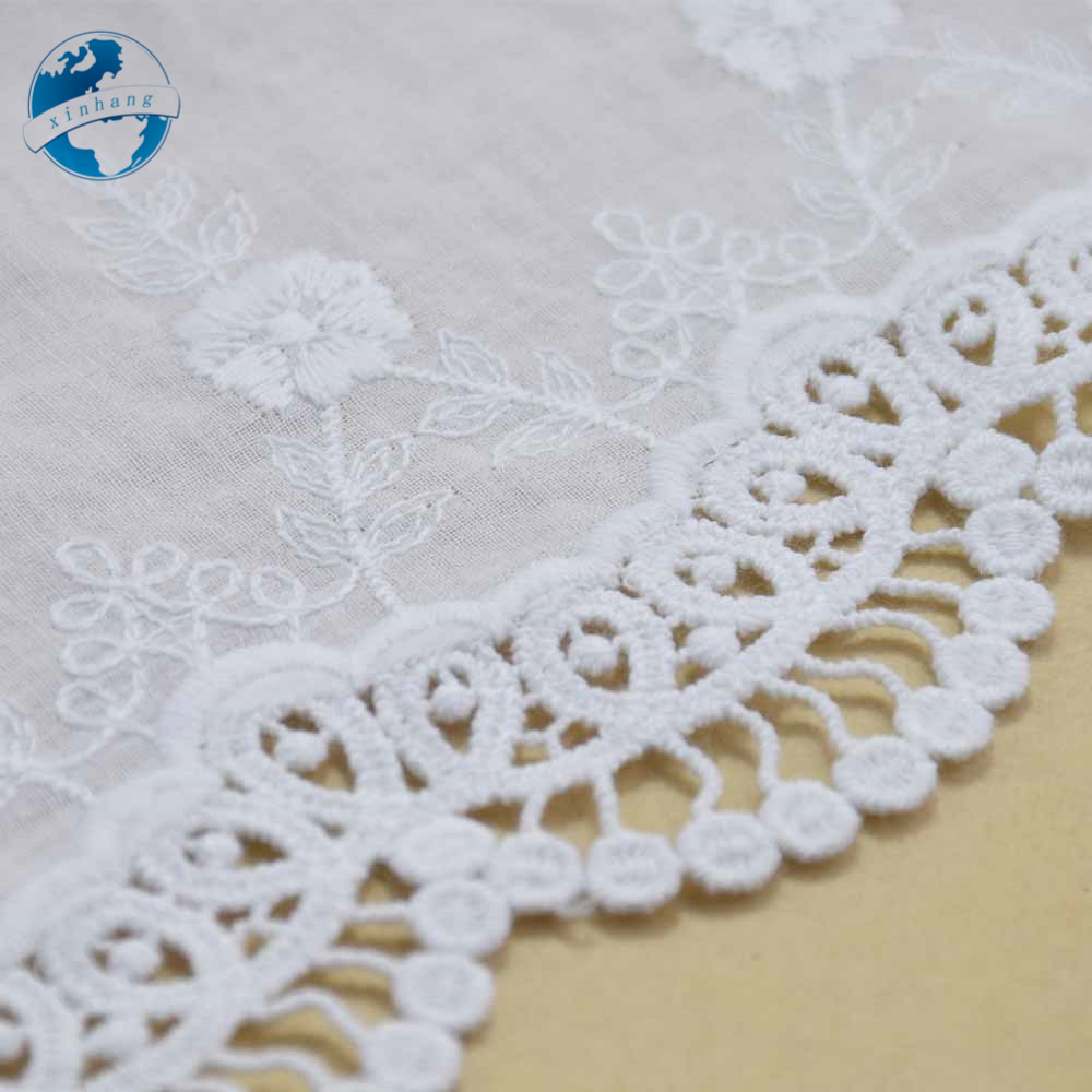 14 cm wit kant 100% katoen borduren kant franse kant lint stof guipure diy versieringen warp breien naaien Accessoires #3318