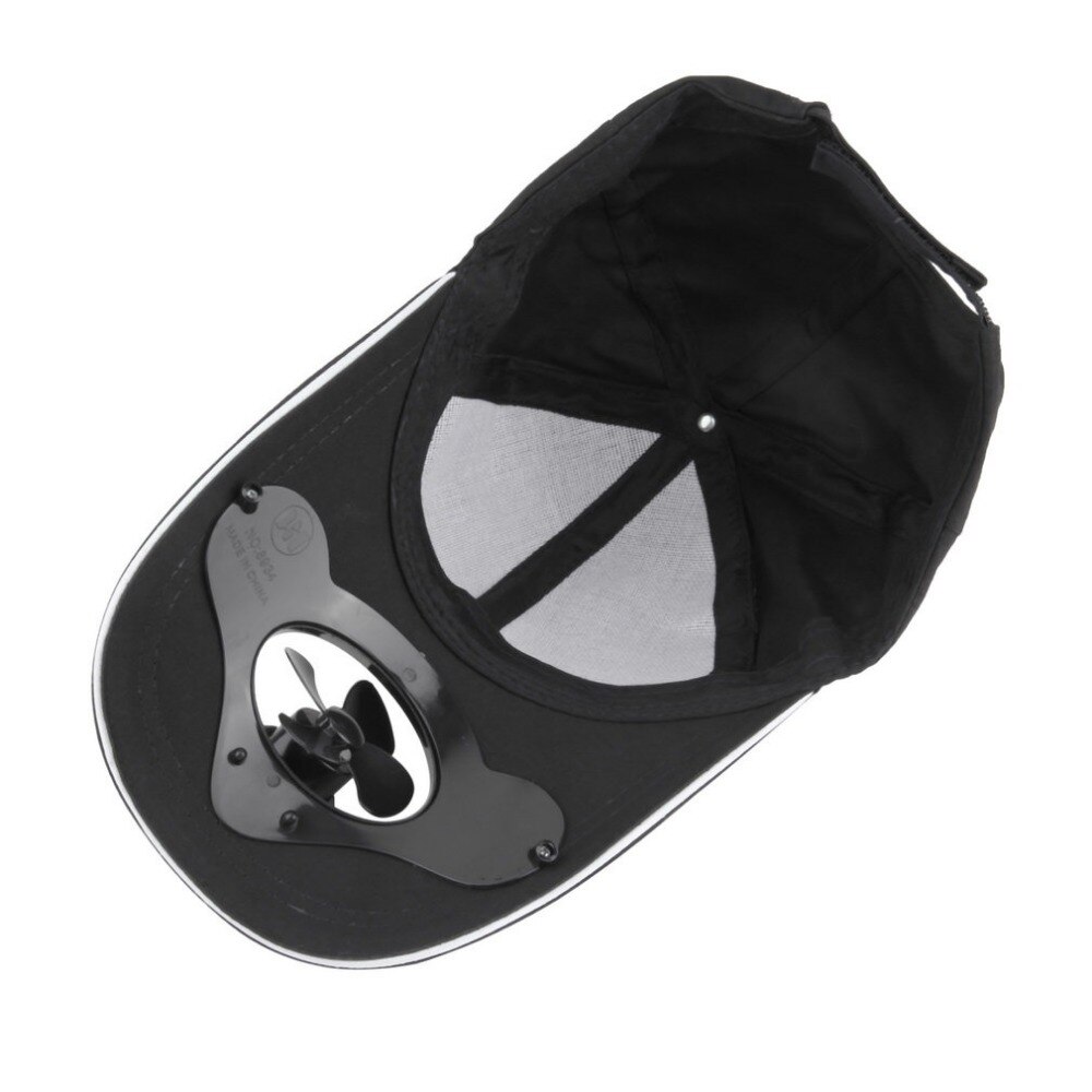 Zomer Cap Zonne Hoed Sport Hoed Outdoor Met Sun Power Koel Ventilator Voor Fietsen Vier Kleuren