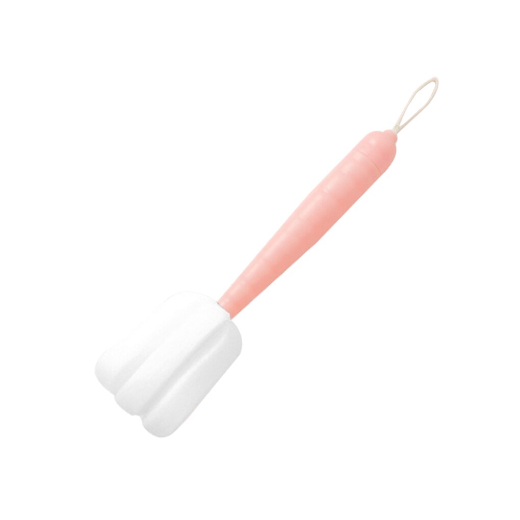 Cepillo con mango largo para taza de zanahoria, esponja de remoción de suciedad, bote, taza, estropajo, herramienta de limpieza: B
