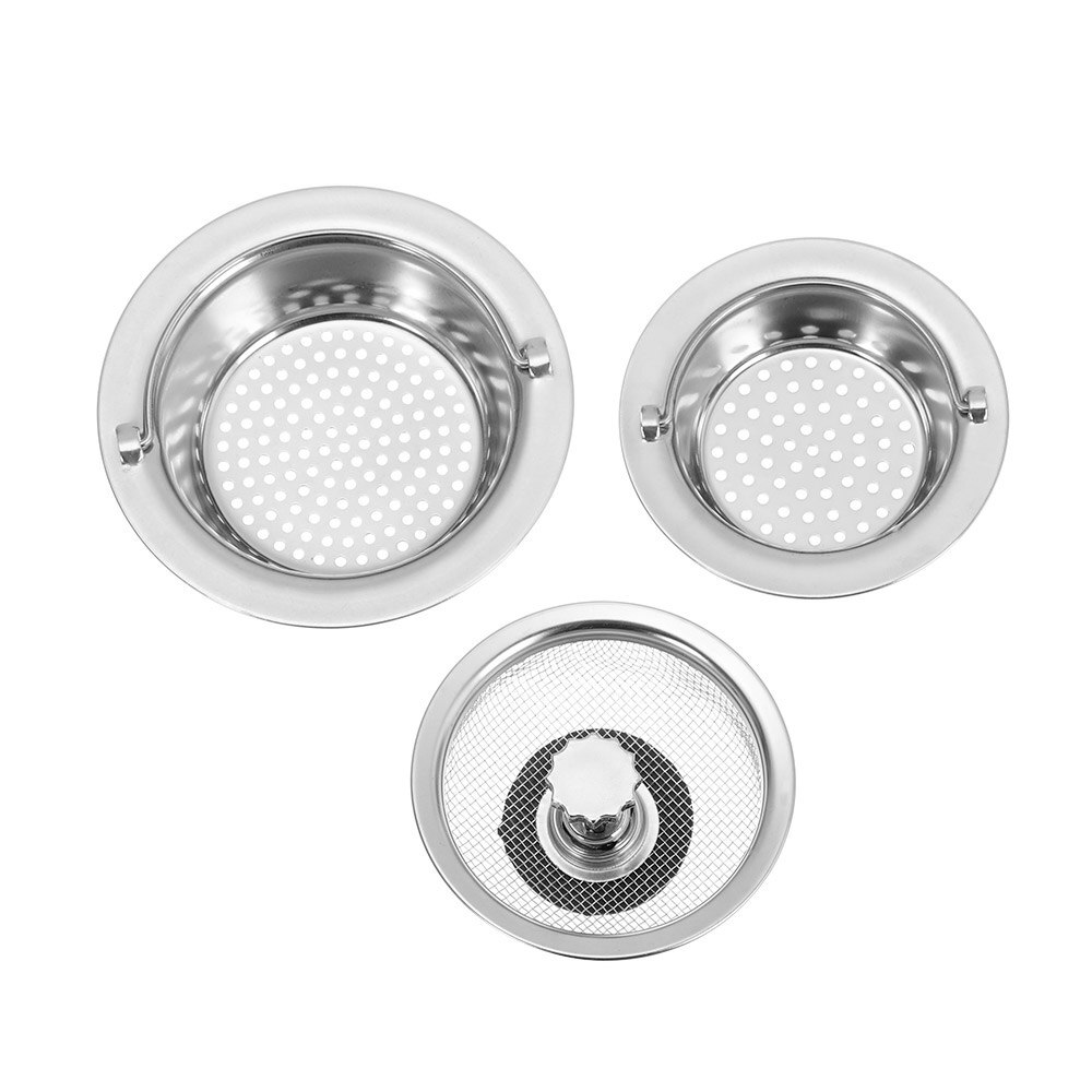 Rvs Spoelbak Zeef Food Haar Stopper Plug Filter Mand Water Wastafel Plug Badkamer Douche Keuken Accessoires Schoonmaken