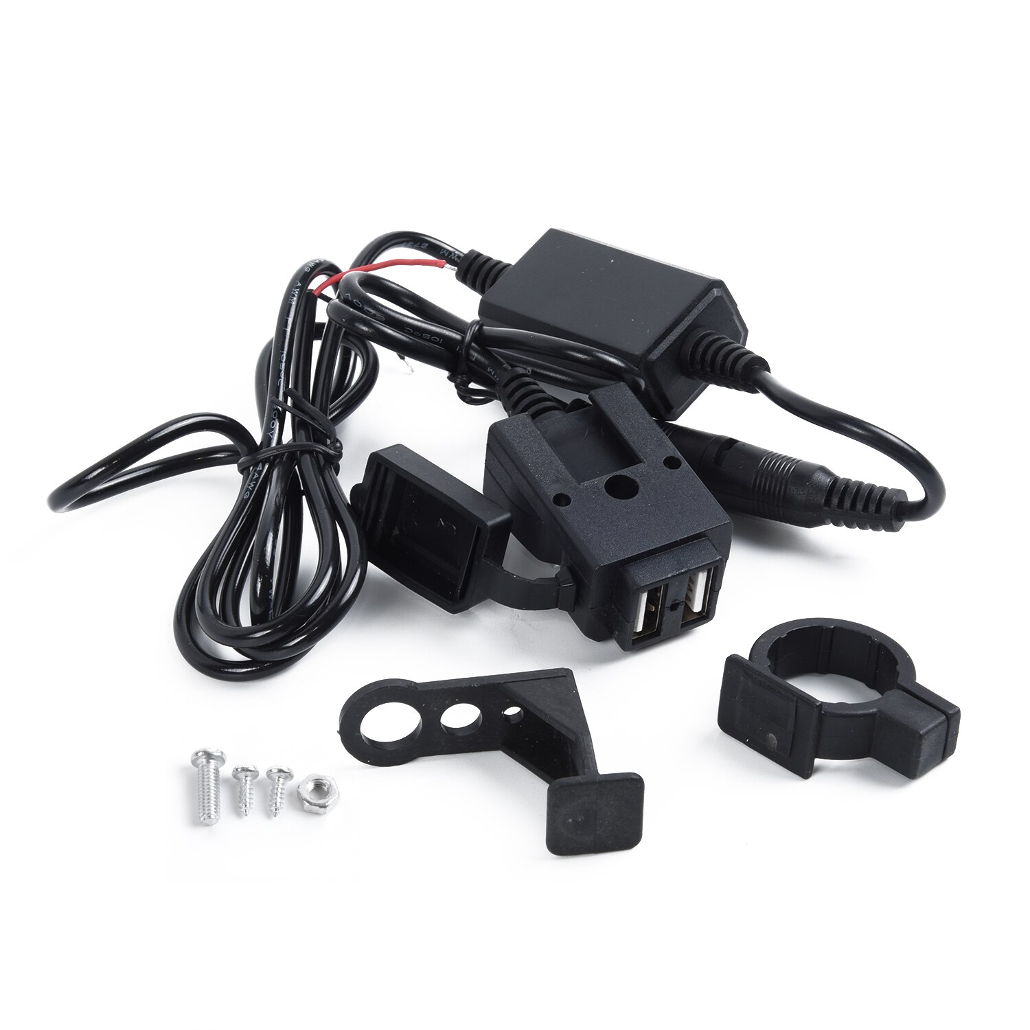 Motorcycle Charger Socket Handlebar w/Switch Waterproof 12V-24V 12-24V