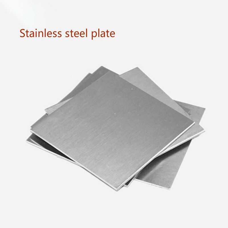 1 stücke 304 Edelstahl quadratische platte Poliert Platte Blatt Dicke dünne dicke 0,05x100mm x 100mm