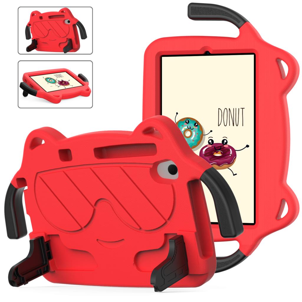 Funda para iPad 10 10th 2022 Air 5 4 10,9 2022 Pro 11 10,5 10,2 7th 8th 9th niños EVA mango seguro soporte cubierta para tableta: Quince / Rojo