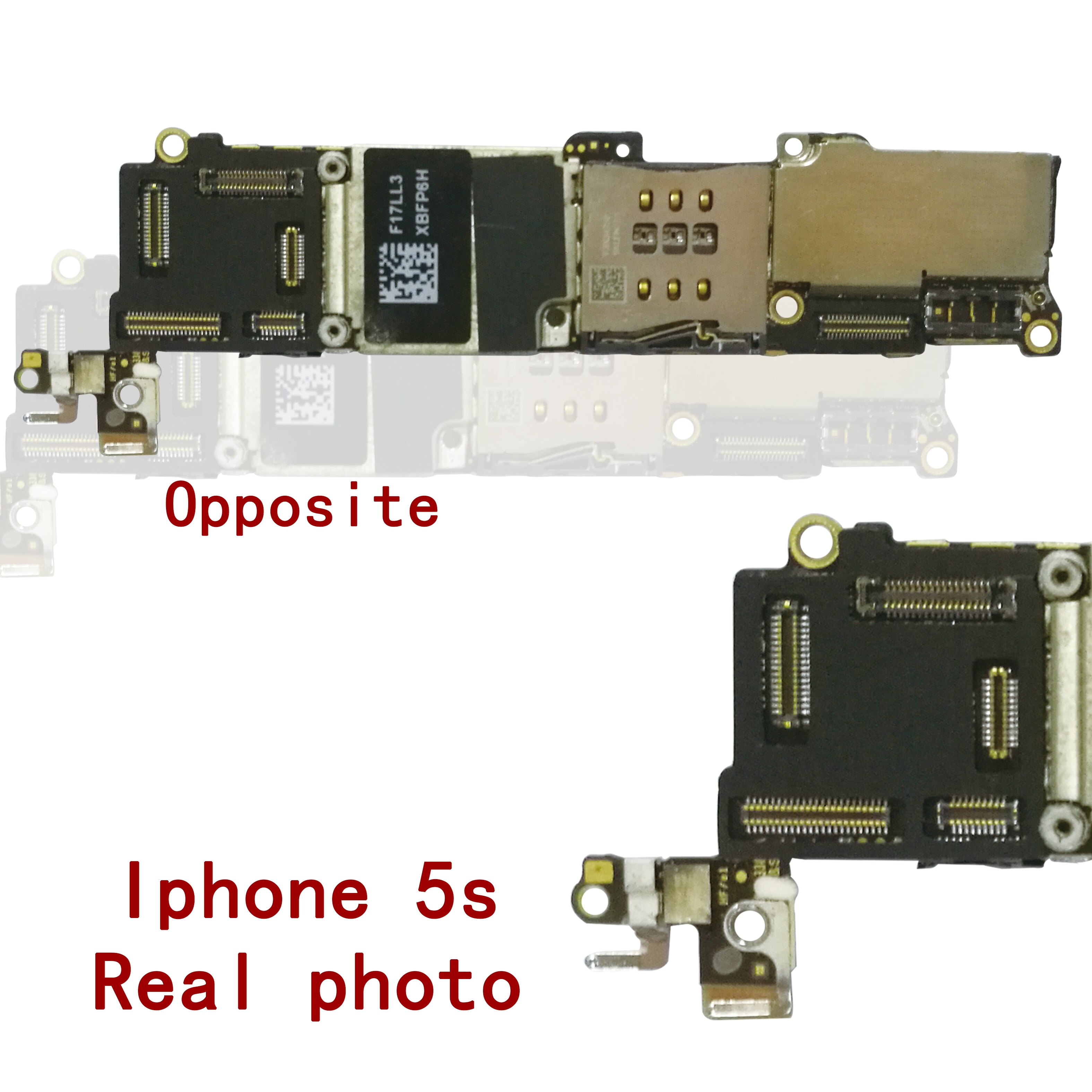 100% Original unlocked for iphone 5S Motherboard Without Touch ID/With Touch ID,for iphone 5S Logic boards,16gb / 32gb / 64gb