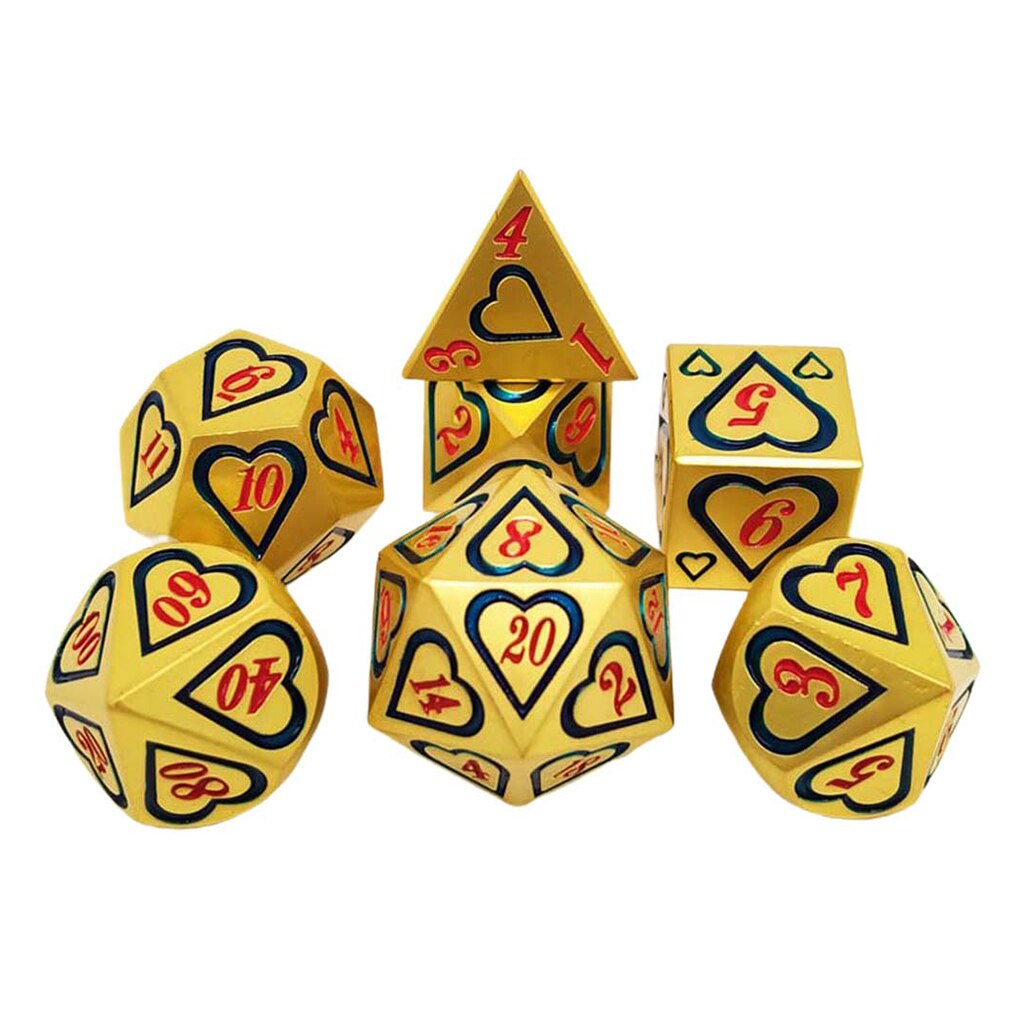 7Pcs Polyhedrale Dobbelstenen Set Voor Mtg Dnd Trpg Rollenspel Board Game Rekwisieten Levert D4 D6 D8 D10 D12 d20Multi Side Dobbelstenen: Style 5