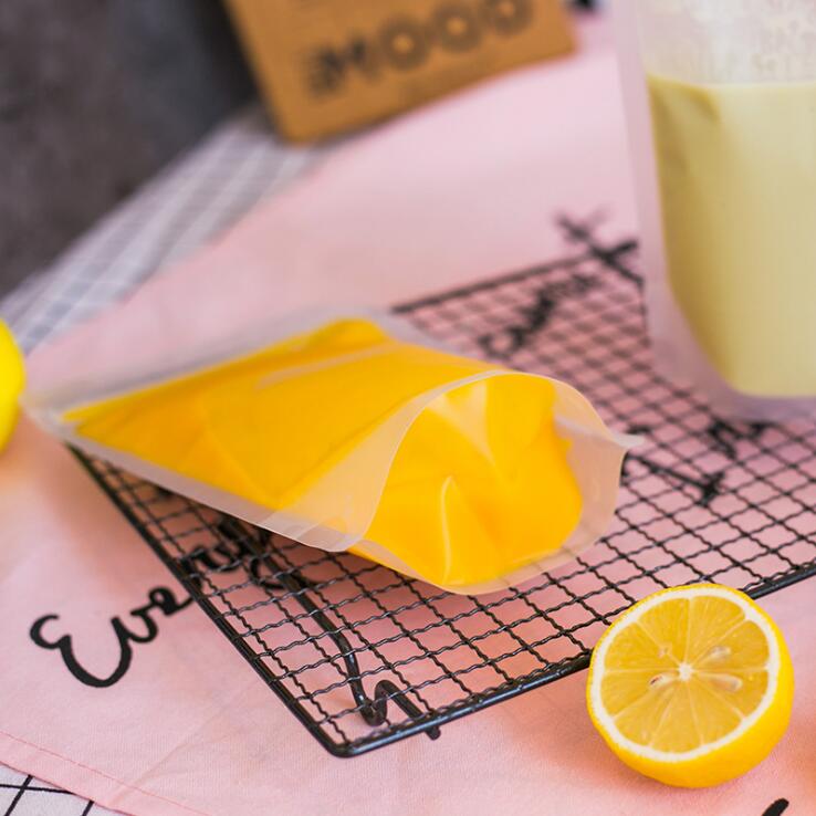 50pcs/lot Self- supporting Plastic Drink Packaging Bag Pouch for Beverage Water Juice Coffee 400ml 500ml 600ml