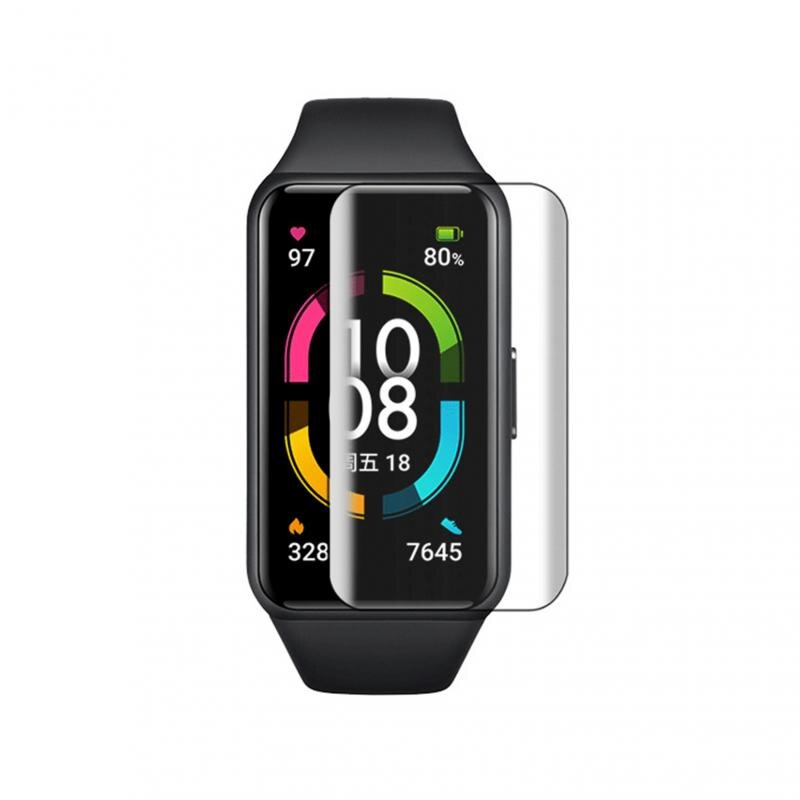 3/5 stück schutzglas für armband 3d 6 displayschutzfolien für huawei/glory-armband , 6 explosionsgeschützte tpu-schutzfolien für armband 6