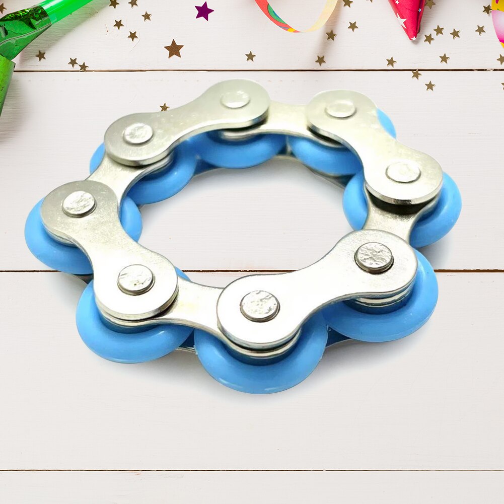 Fiets Chain Key Ring Fidget Speelgoed Stress Reliever Angst Relief Decompressie Druk Reductie Fun