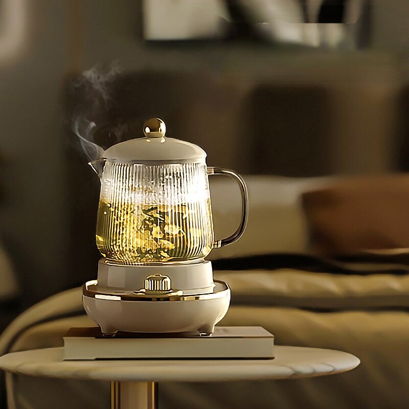 Mini bouilloire électrique Portable De voyage, petite bouilloire moderne en verre blanc pour l&#39;eau bouillante, tasse De ragoût mignonne, OB50SH
