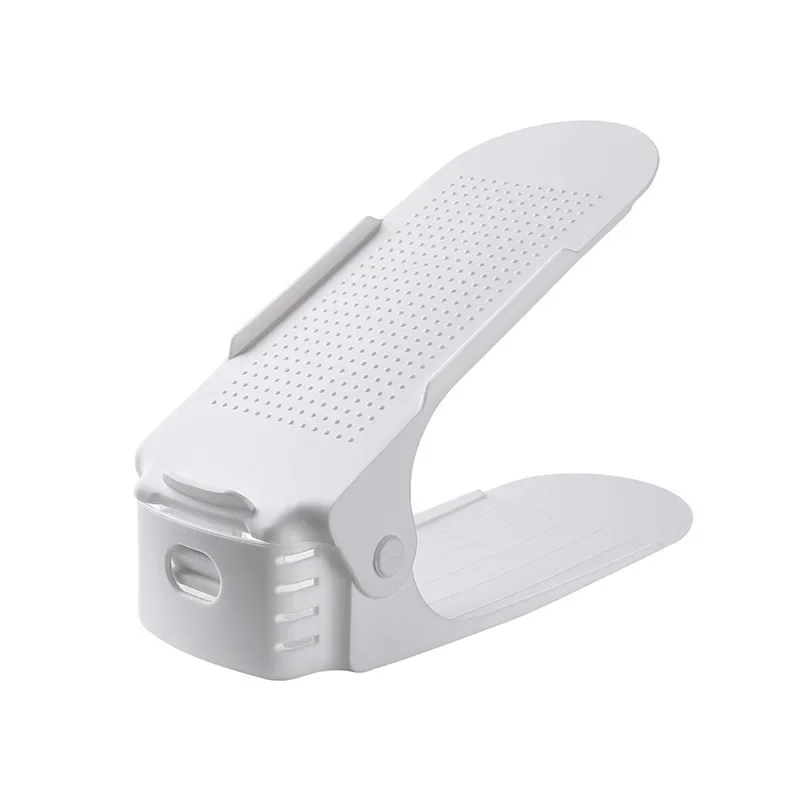 Empileur de chaussures réglable, fentes à chaussures, économiseur d'espace, double pont, support T1 pour l'organisation du Cisco,: GRIS FONCÉ