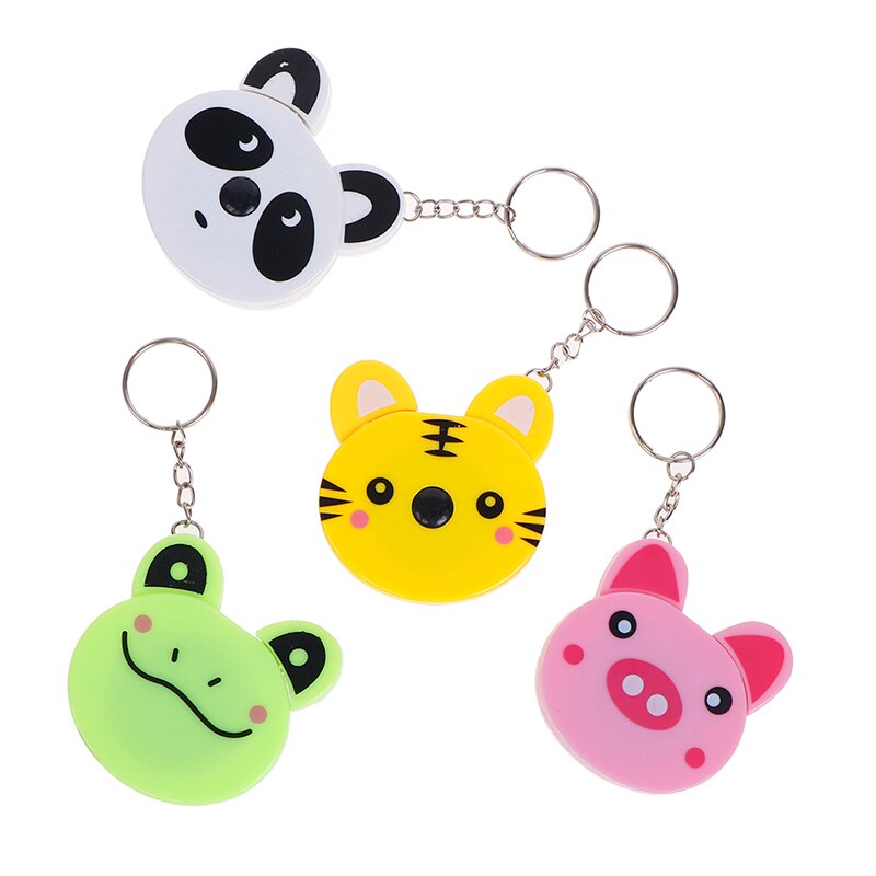 1 Meter Long Animals Roll Automatic Stretch Ruler Stationery Sewing Measure Ruler