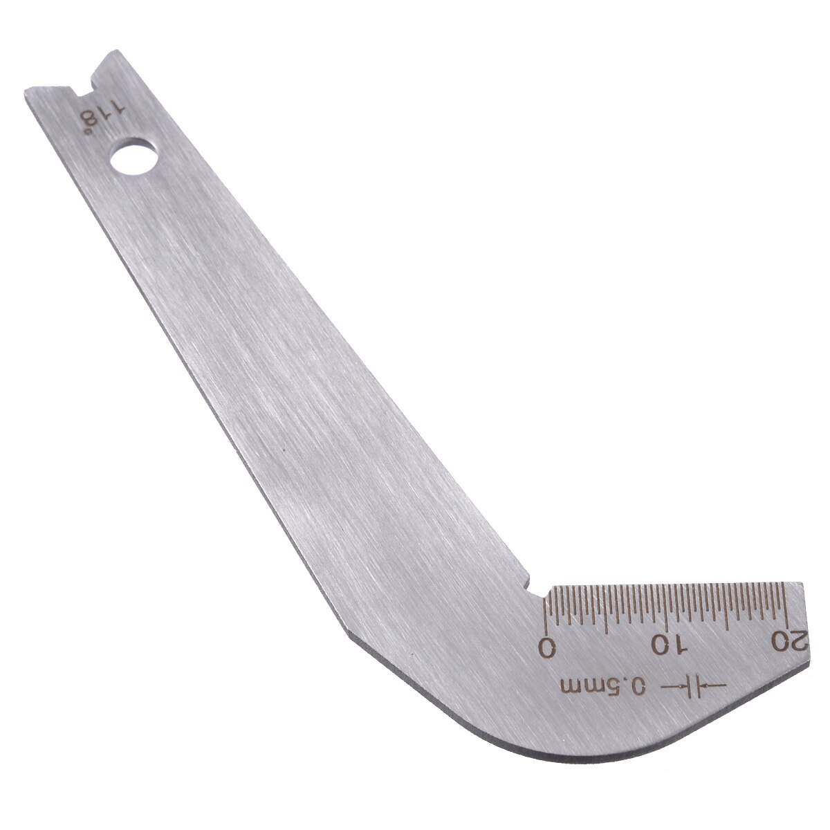 Neue Edelstahl Bohrer Winkel Messgerät 87,5X34,5X1,3mm Winkel Messgerät Rand Abmessungen messen Schärfen Werkzeug
