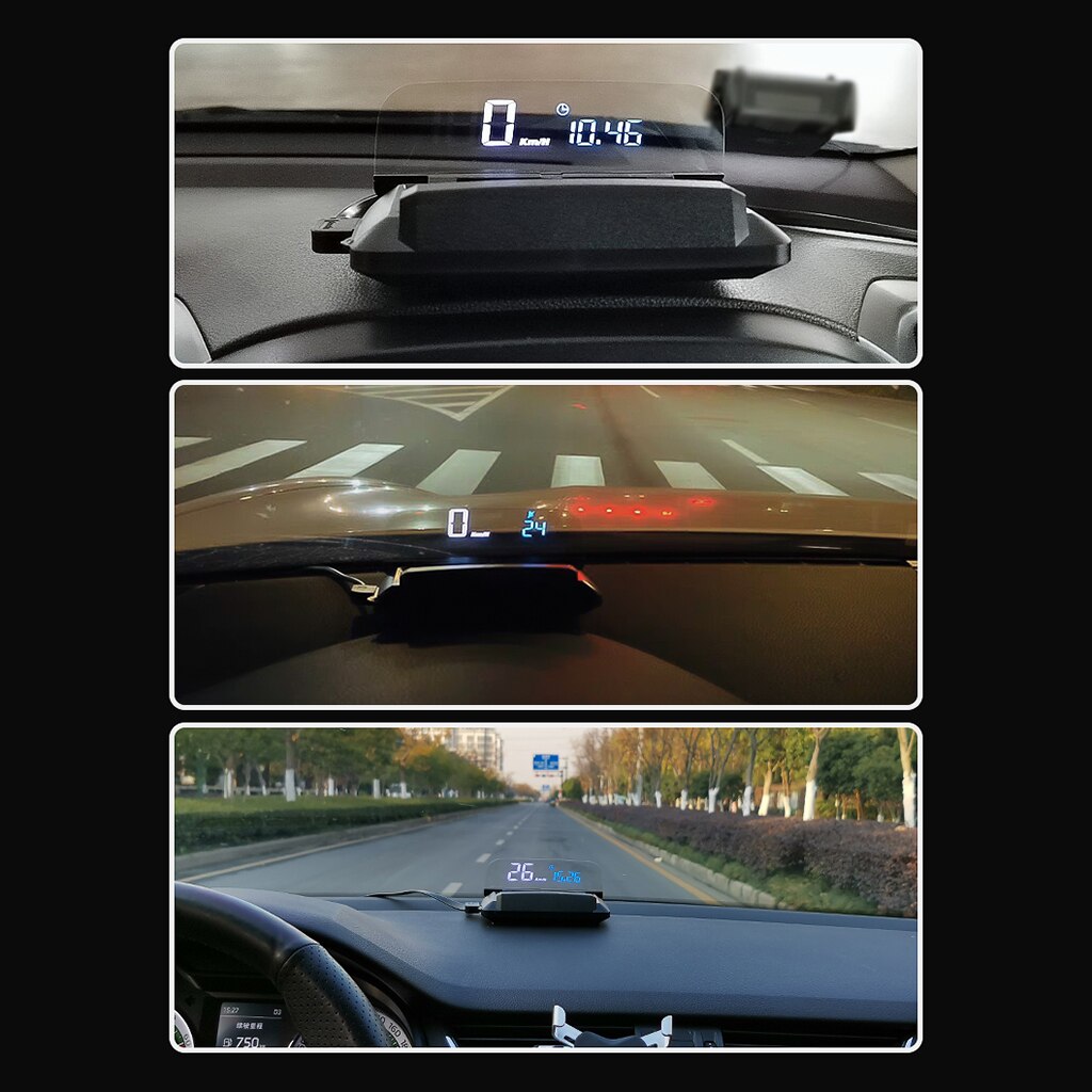 Digital 5in Car Head UP Display GPS USB Interface Speedometer HUD Display