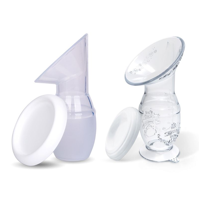 Silicone Manual Breast Pumps Nurse Strong Suction Reliever Suck Breast Collector C63C