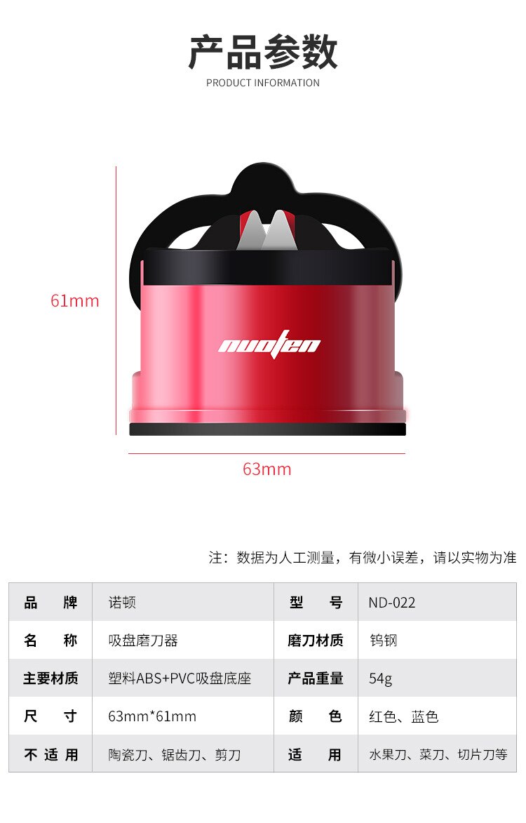 Suction cup sharpener with patch Household sharpener Kitchen gadgets Quick sharpener Multi-function tool