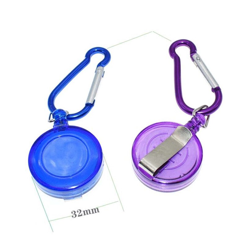 Unisex Intrekbare Reel Pull Sleutelhanger Id Badge Lanyard Naam Tag Key Kaarthouder Riem Clip Duurzaam Sleutelhanger Tas Ketting clip
