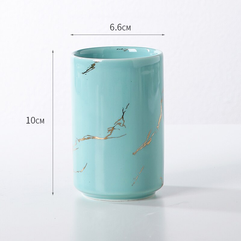 Toothbrush cup Couple gargle cup Wedding decorations Ceramic bathroom accessories Valentine's Day Family Hotel Supplies: D