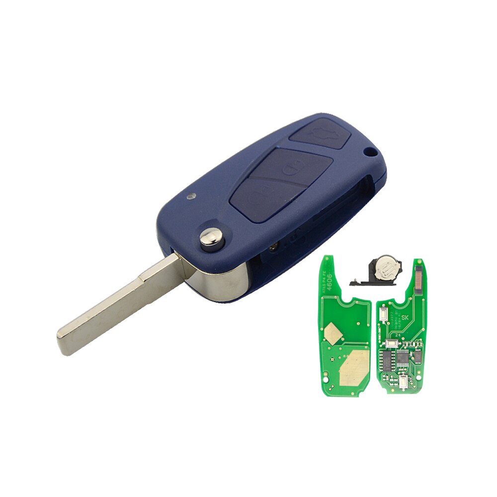 Flip Afstandsbediening Sleutel 3 Knoppen 433Mhz ID46 Speciaal Voor Fiat Panda 2003 2004 2005 2006 2007