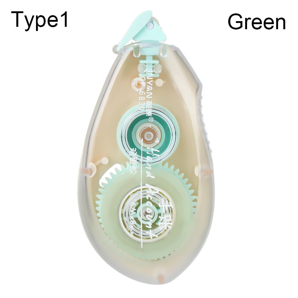 8mmx 6m Double Sided Adhesive Paper Tape Dot Liner Tape Glue Scrapbooking Crafts Adhesive Office School Supplies Stationery: green-Type1