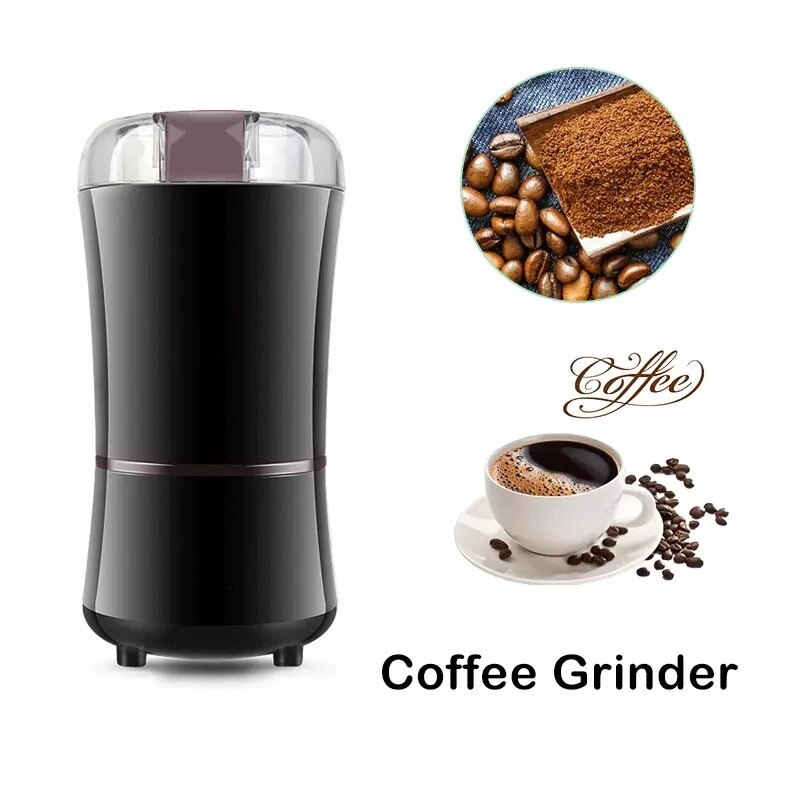 Molinillo de café eléctrico de 400W, Mini molinillo de pimienta y sal de cocina, granos potentes, especias, nueces, semillas, molino de molienda de granos de café, SpicesNut: Default Title