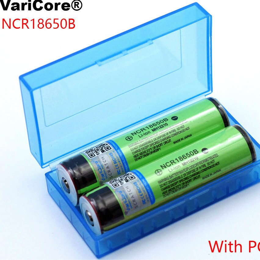 VariCore Beschermd 18650 NCR18650B 3400 mah Oplaadbare batterij 3.7 v met PCB Voor Zaklamp batterijen