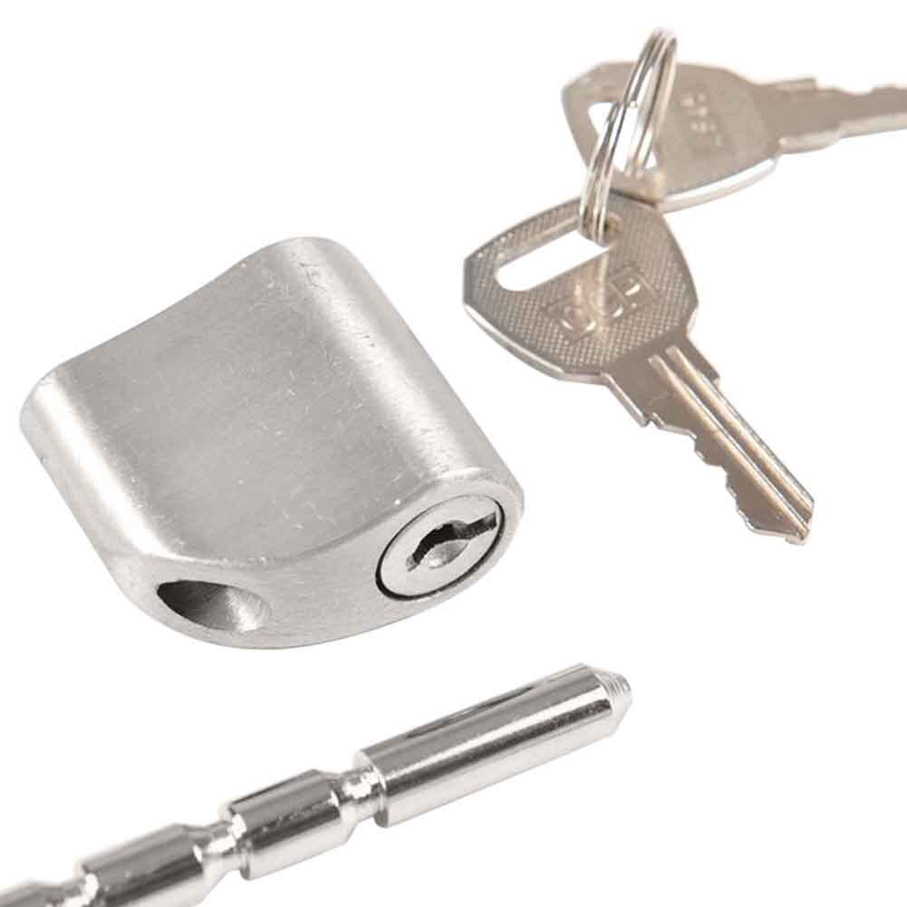 Steel Anti Theft Security Coupler Latch Lock Universal Adjustable Car Accessories Durable 6 Locking Position With 2 Keys Mini