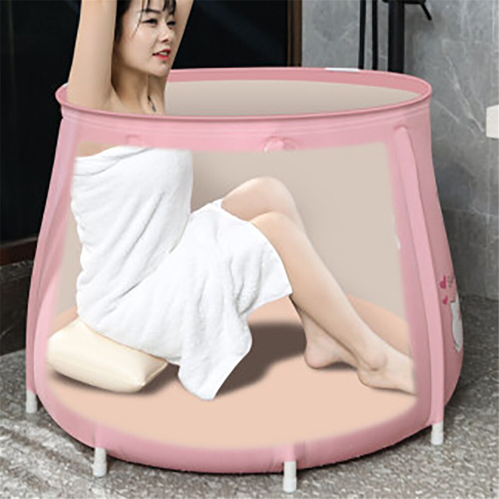 Portatile Vasca Da Bagno Pieghevole Vasca Da Bagno Isolamento Secchio Pieghevole Adulto di Grandi Dimensioni Vasca Da bagno Bambino Piscina Bagno di Famiglia Vasca Idromassaggio con Coperchio