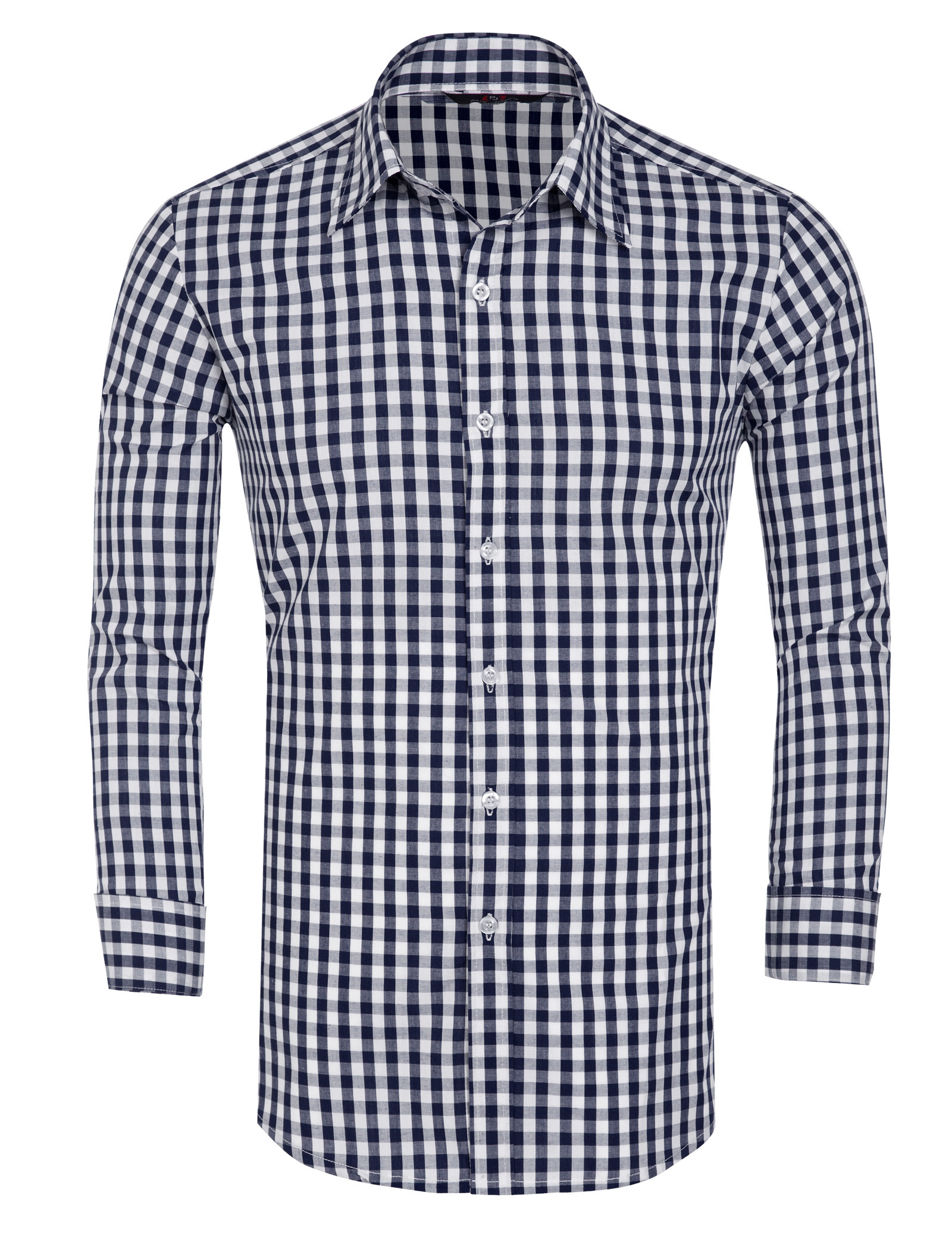 Malelions Men Signature Flannel - Blue/White - Malelions, image size:1600x2072