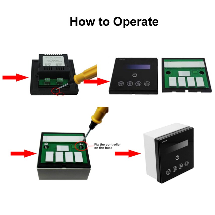 Output 0-10v Led Dimmer 220v 110v Touch Led Dimmer Remote Control 220 V Lamps Light Dimmer 220v Variateur De Lumiere