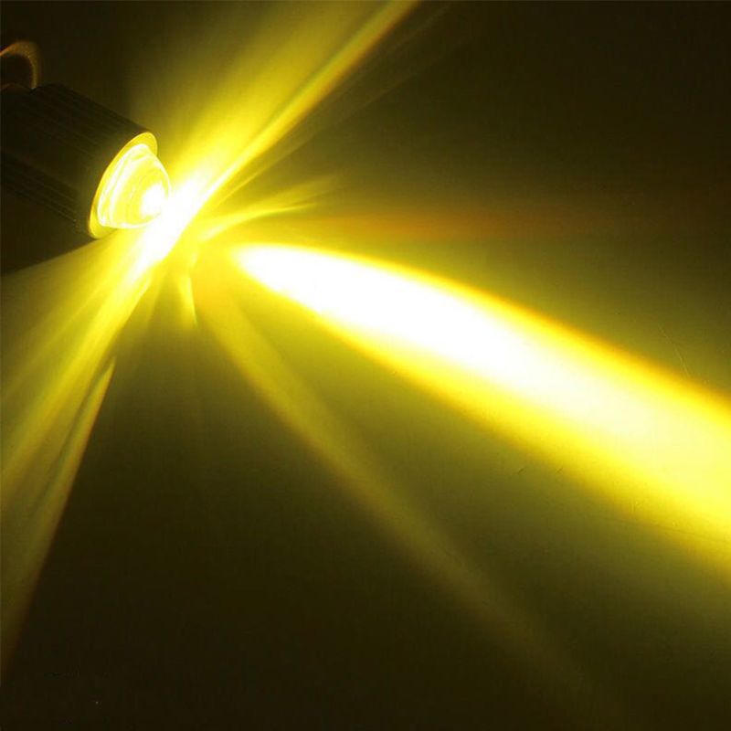 Scooter Bicolor LED Fisheye Headlight Conversion Bulb H4 to High Low Beam Light