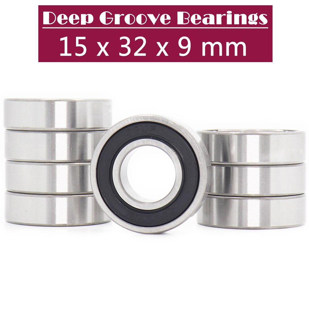 6002RZ Lager 15*32*9 Mm (8 Stuks) mute Hoge Snelheid Voor Fans 6002 Rs 2RZ Kogellagers 6002RS 2RS Met Nylon Kooi
