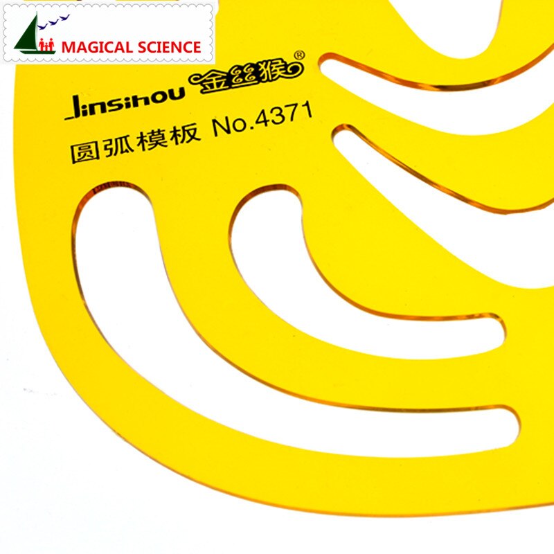 Arc Drawing Template K plastic Flexible ruler for students designers JSH4371