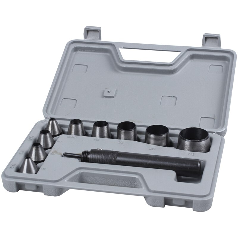 10Pcs Heavy Duty Hollow Punch Kit Set Gasket Leather Rubber Punching Diy Leathercraft Perforating Tools Herramientas Para Cuero: Default Title