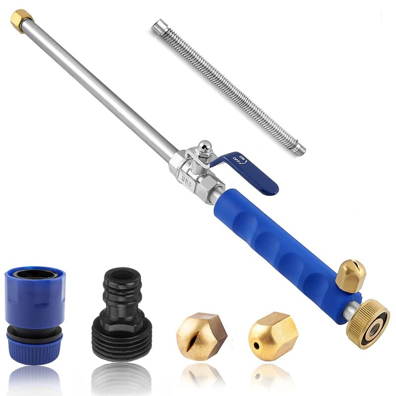 High Pressure Power Washer Wand For Garden Hose With Jet Nozzle And Fan Nozzle Hydro Jet Power Sprayer For Car Washing