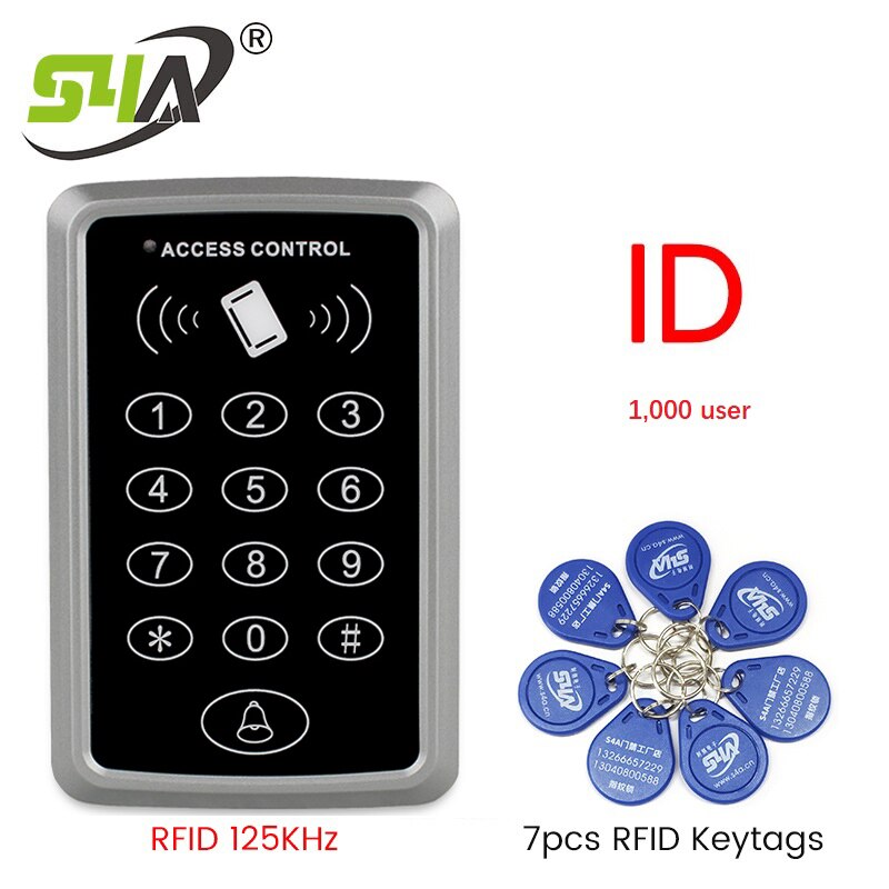 1000 users rfid standalone access control RFID Keypad 125khz Access Control RFID Reader keyless door opener: Default Title