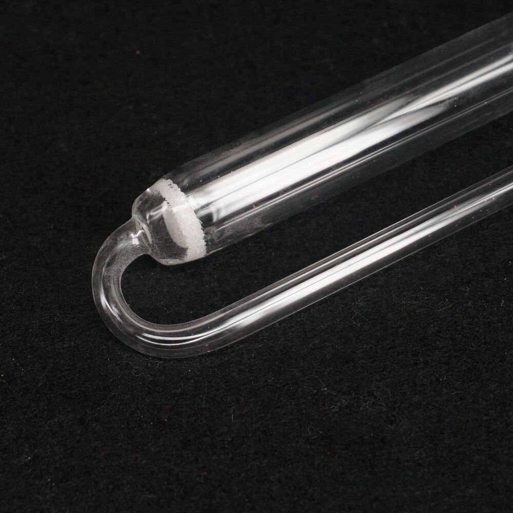 10-75ml Lab Clear Glass Porous Absorbing Tube U-shape Gas Sampling Bottle Ware