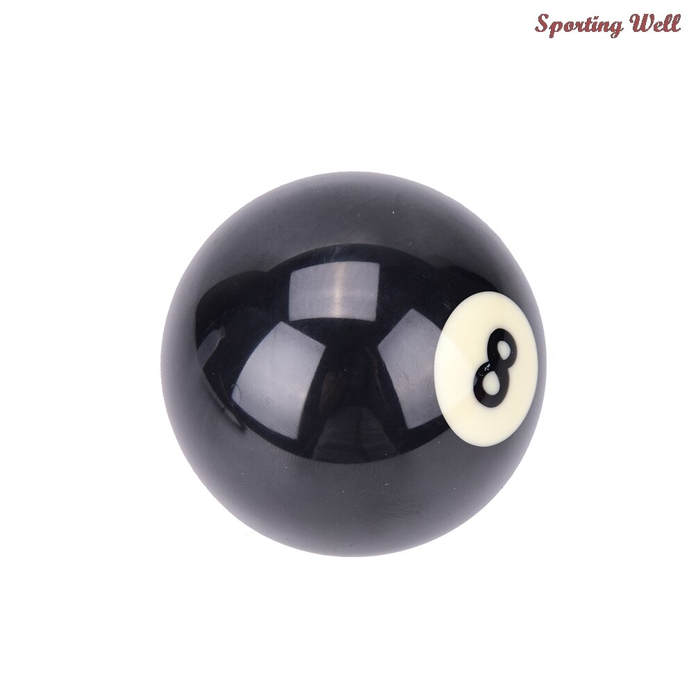 1 PCS Billiard Balls #8 Billiard Pool Ball Replacement EIGHT BALL Standard Regular Two Size 52.5/57.2 mm Black 8 Ball EA14