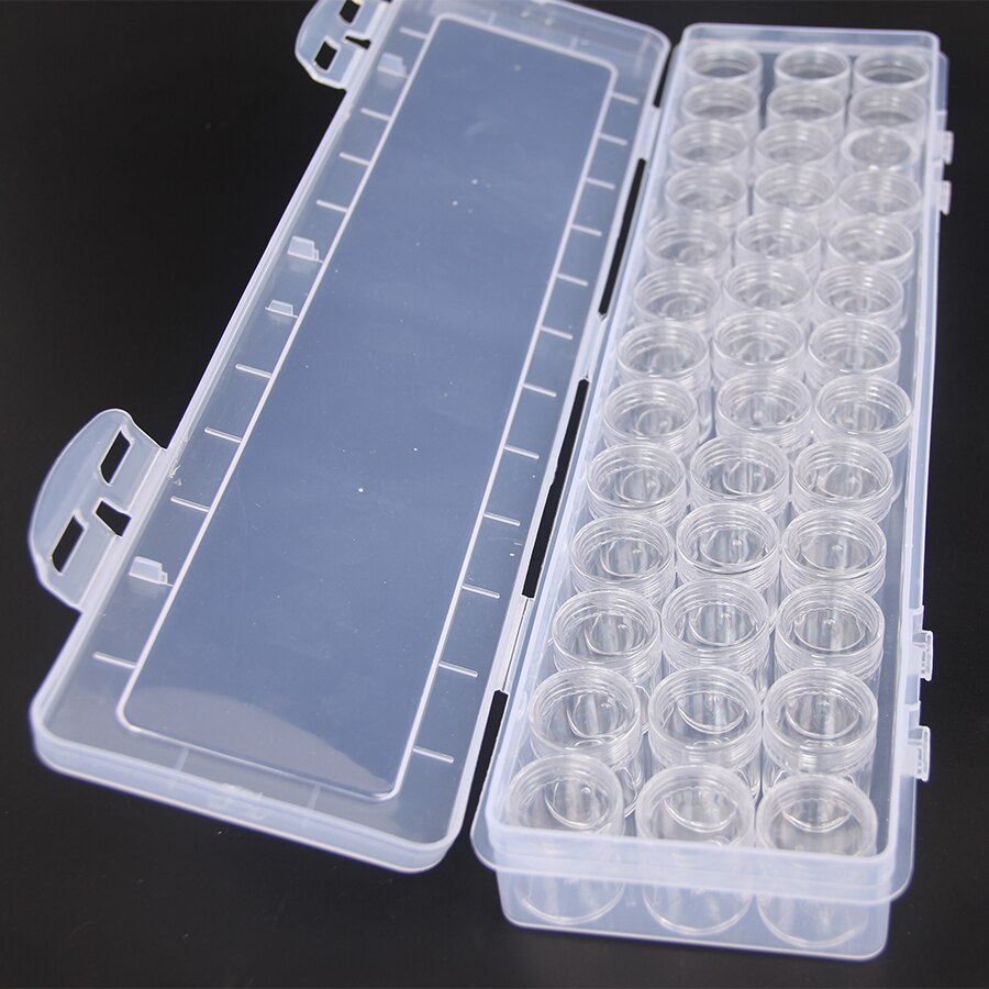 Boîte de rangement pour peinture diamant, 39 flacons, récipients pour perles, accessoires, broderie, pierre, mosaïque, pratique