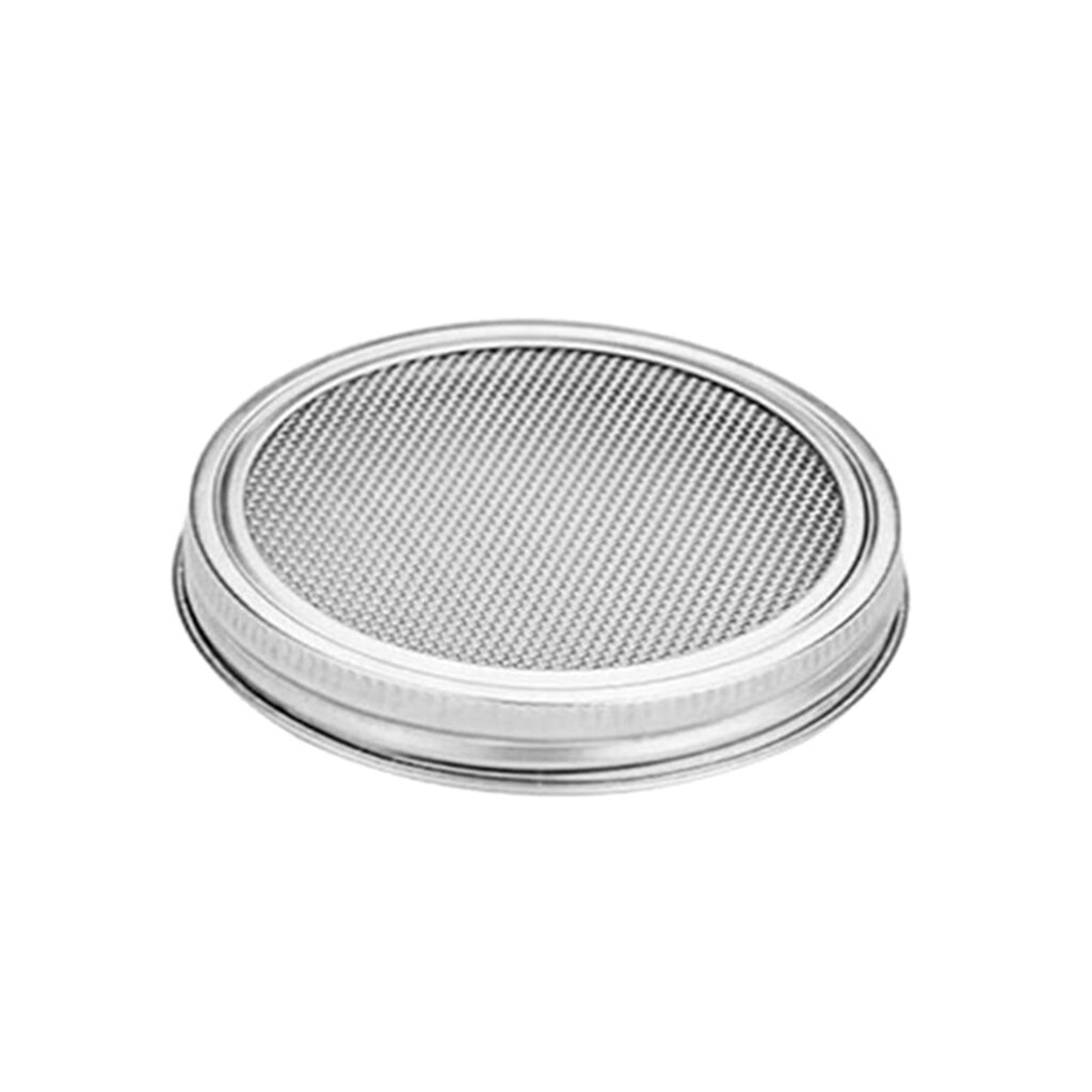 Stainless Steel Mason Jar Screen Sprouting Filter Lid Seed Set Wide Mouth Tray Planter Brocoli Radish Sprout Lids