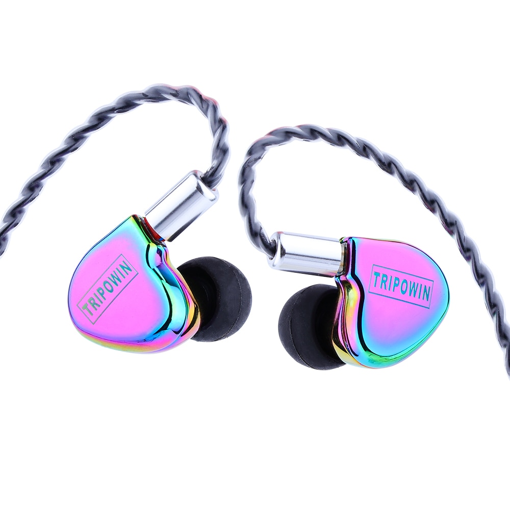 Tripowin TC-01 1DD 10mm Si + PU Fahrer HiFi in-Ohr-Kopfhörer mit Metall Gehäbenutzen, abnehmbare 0,78mm 2Stift Kabel