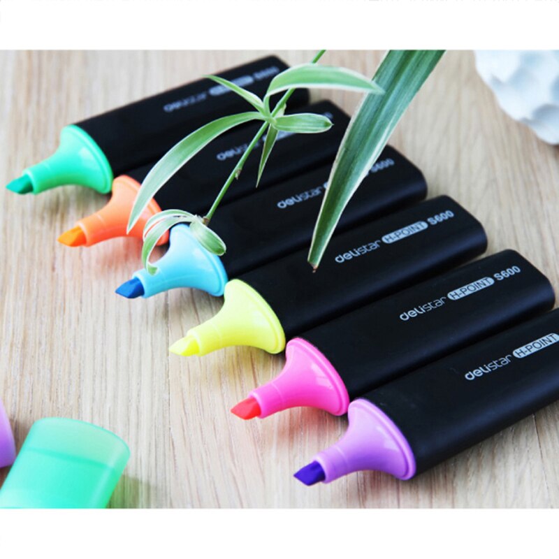 Highlighter Pens DIY Drawing Markers Pen Paper Copy Fax Japanese Stationery Office School Art Supplies