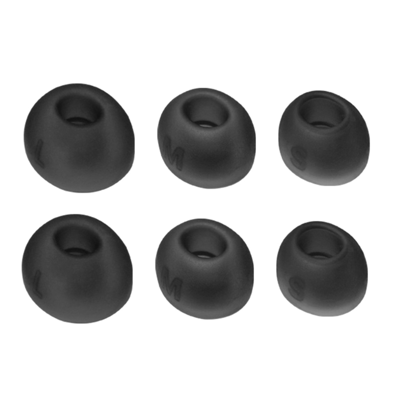 Silicone Ear Tips For JBL TUNE BUDS Wireless Earbuds Replacement Eartips Buds Enhances Sound Isolation 3 Pairs(S/M/L): black