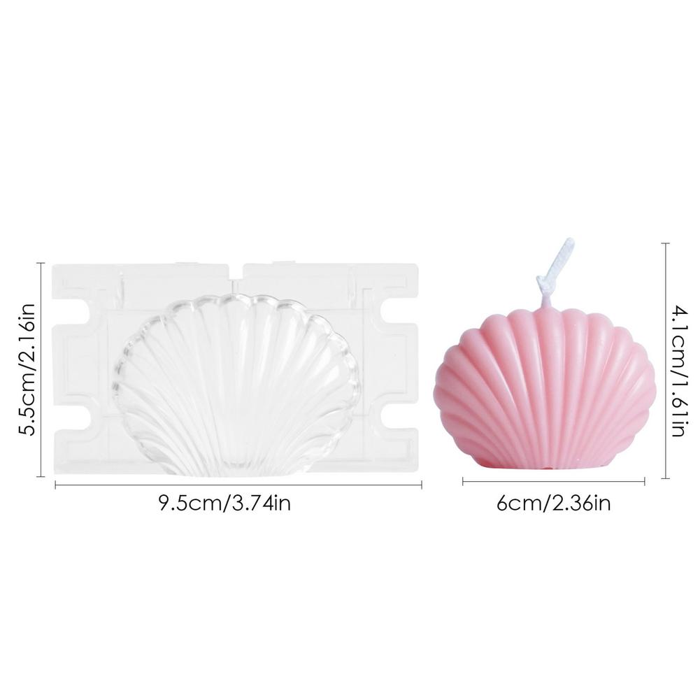 DIY Small Shell Candle Mold Silicone Candle Mold Candle Making Wax Mould