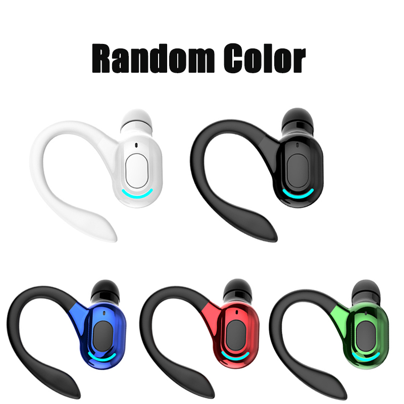 VAORLO-auriculares inalámbricos M-F8, cascos con Bluetooth 5,2, gancho para la oreja, Mini auriculares de negocios, cancelación de ruido de graves HIFI, Auriculares deportivos para juegos