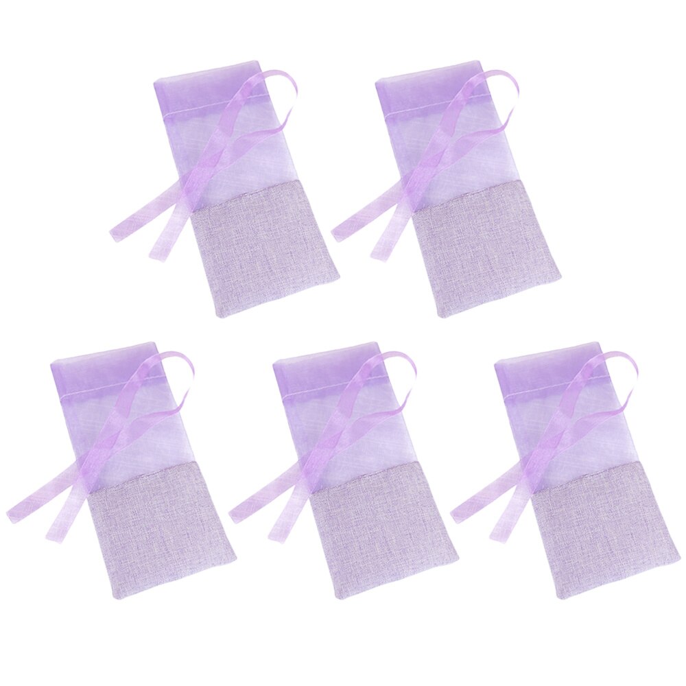 10pcs Solid Color Lavender Bags Empty Sachets Bag Fragrance Pouch for Relaxing Sleeping Deep Purple: As Shown 1