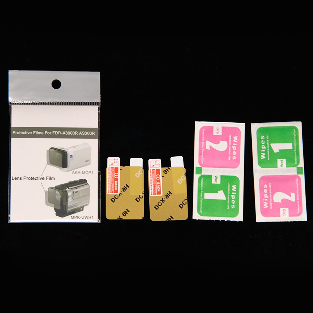 Clear Lens Protector Film Voor AKA-MCP1 MPK-UWH1 Voor sony action cam HDR-AS300r AS50v FDR-X3000R ACCESSOIRES